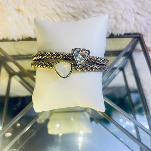 Silpada Jewelry - Silpada Silver and Gold Stretch Chain Bracelets